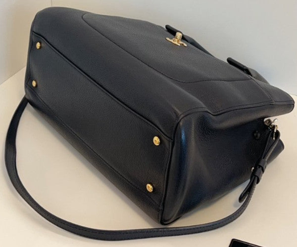 CHANEL Cerf tote Top Handle 2WAY Crossboy bag Black Gold Women