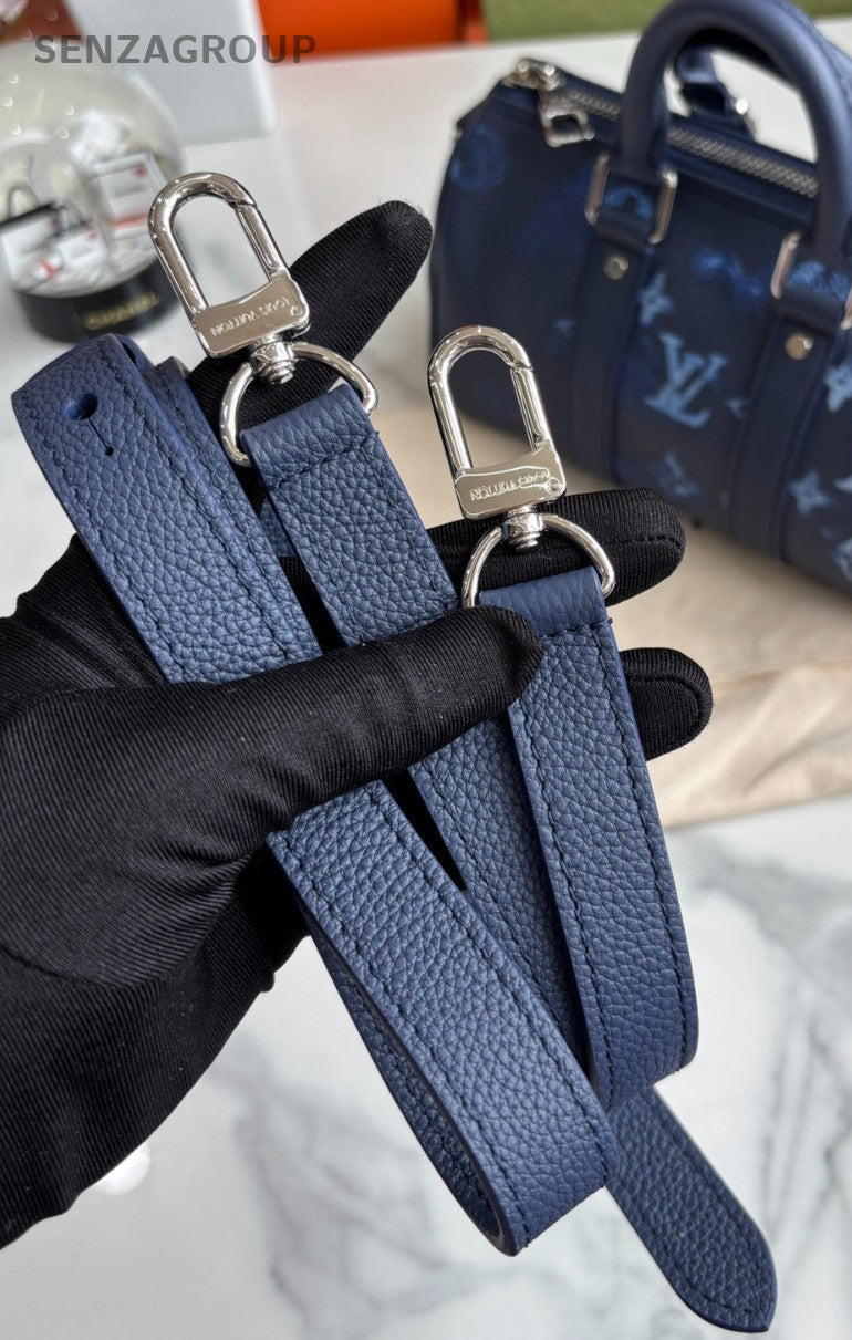 Louis Vuitton Navy Blue Keep All XS 2WAY Crossbody Handbag Almost brand NEW