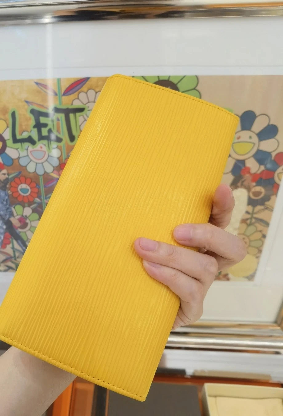 Louis Vuitton Yellow Epi Leather Wallet For Women