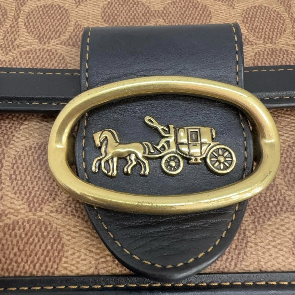 Coach Riley 22 Monogram Colorblock Leather Handbag Crossbody For Women