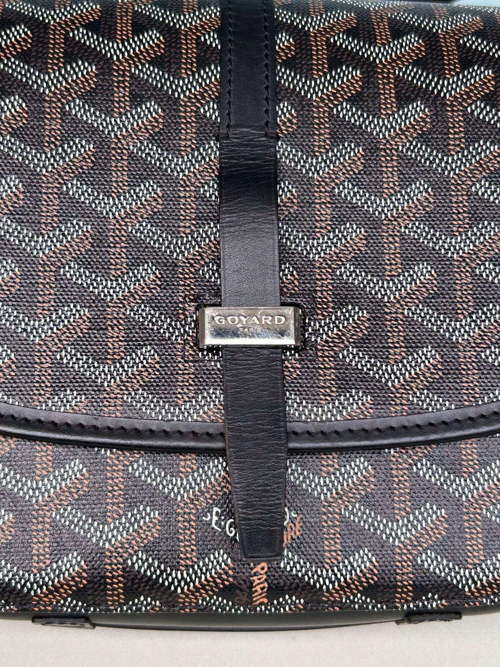 Goyard Belvedere PM Shoulder Bag Crossbody Black Silver Unisex Adults Classic