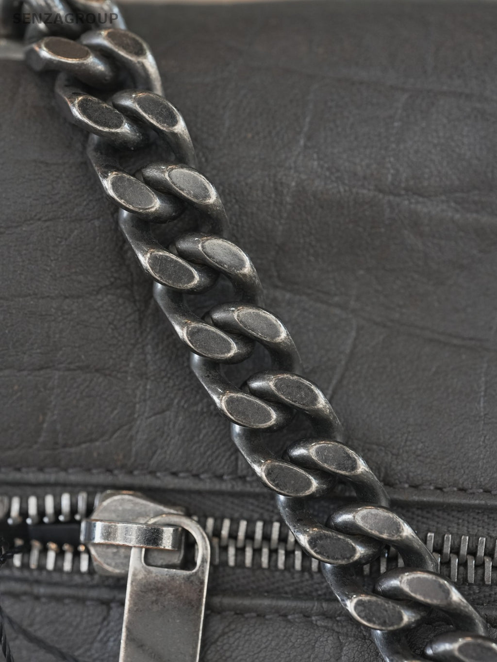 YSL Saint Laurent Hollywood Dark grey Calfskin Shoulder bag Crossbody