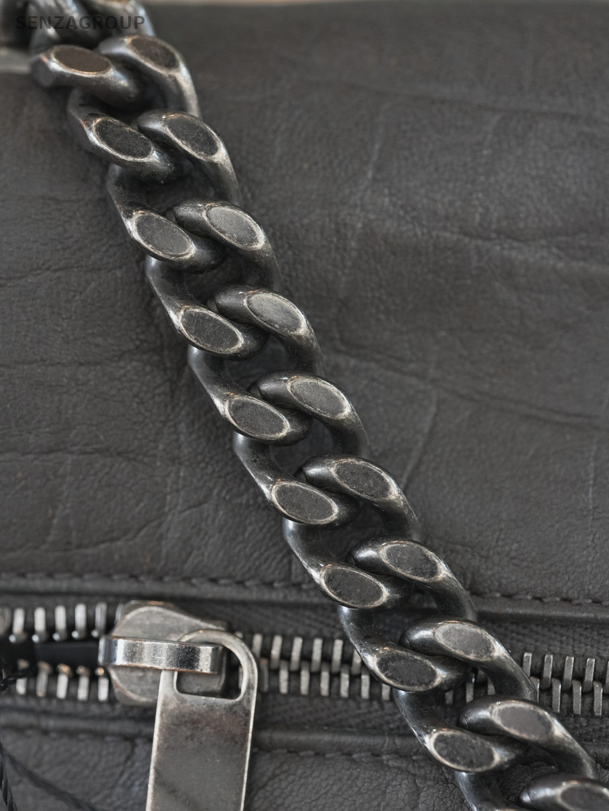 YSL Saint Laurent Hollywood Dark grey Calfskin Shoulder bag Crossbody