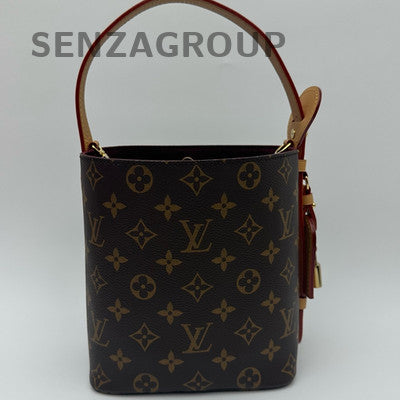 Louis Vuitton All In BB Monogram Handbag Shoulder Bag Gold Brown Classic Women