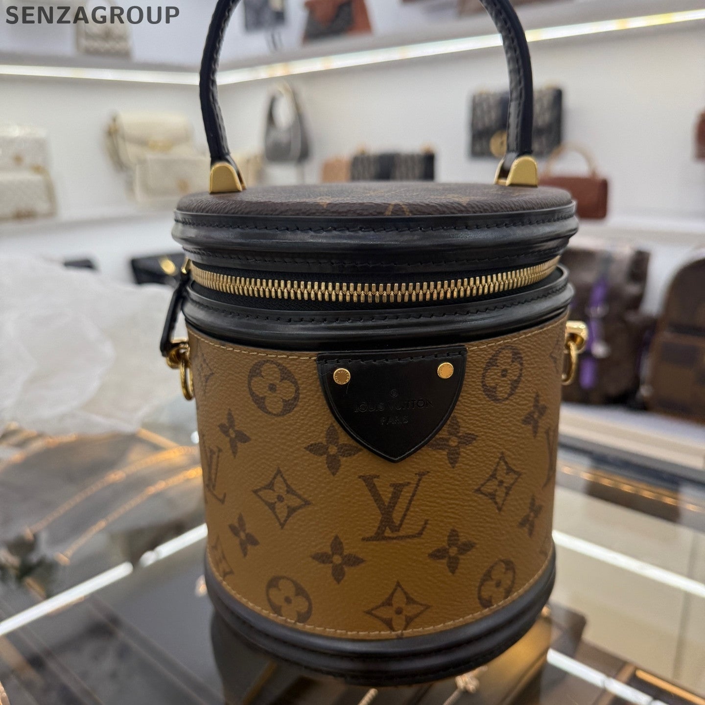 Louis Vuitton Monogram NeoNoe Bucket Bag Black Brown Women's Handbag