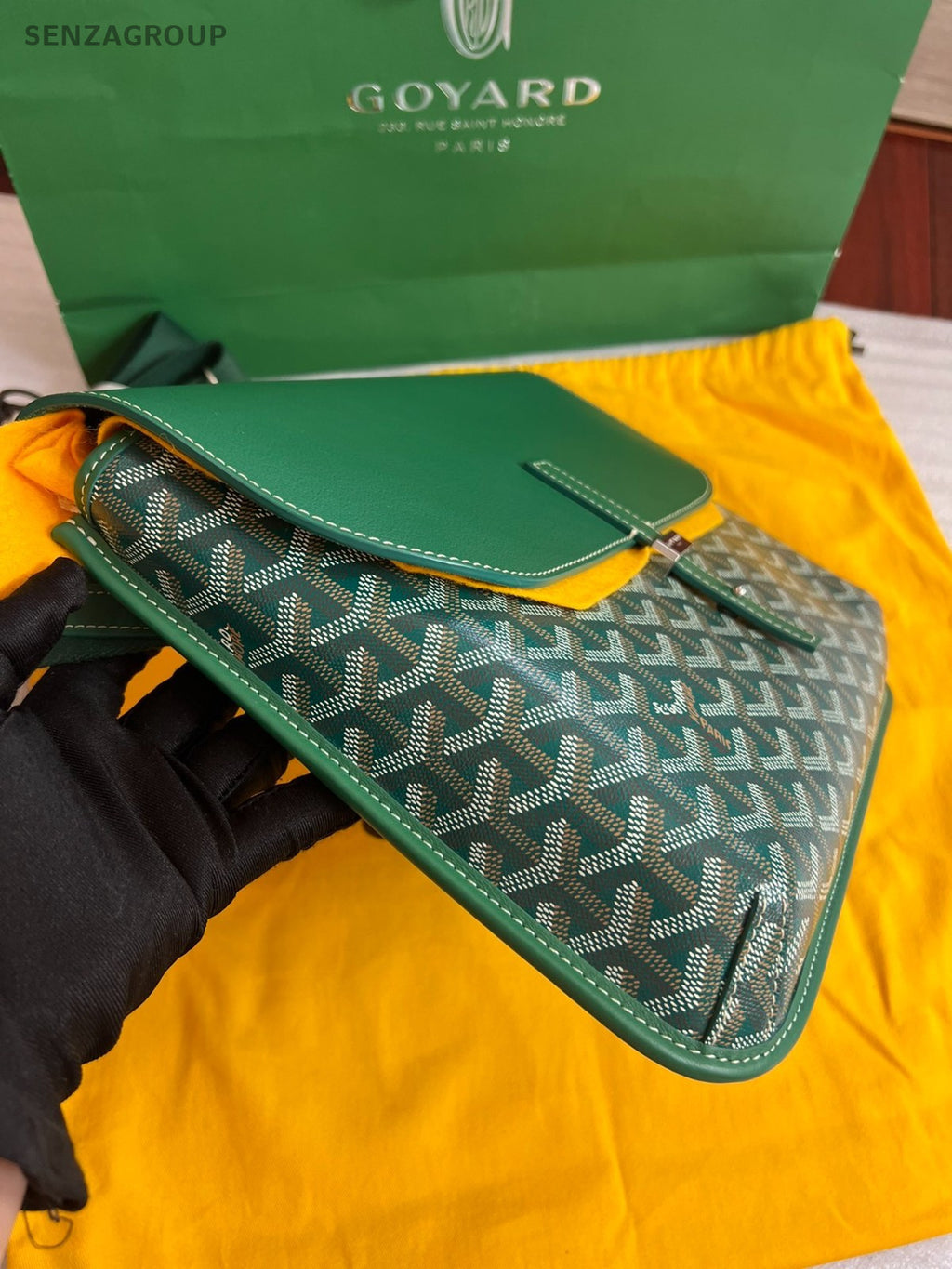 Goyard Monogram Pochette Metis Shoulder bag Green Brand NEW