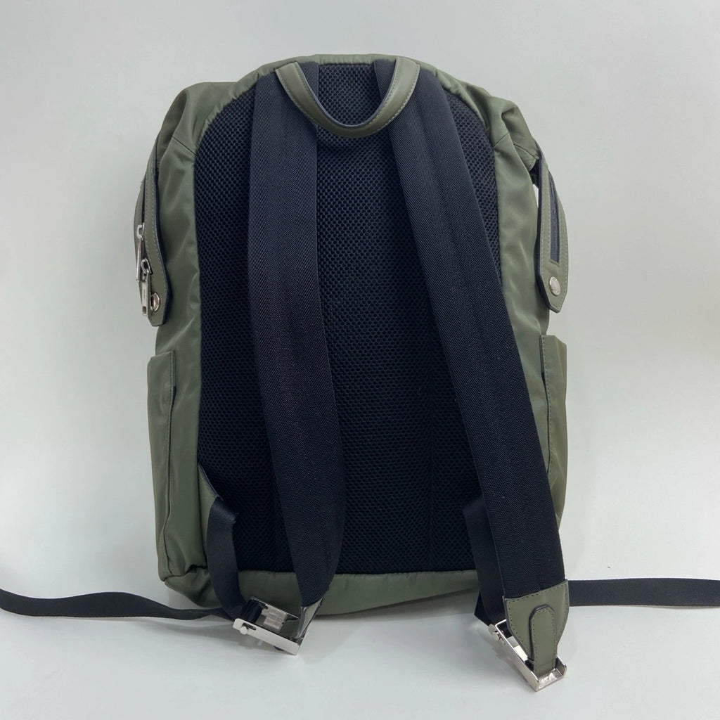FENDI Nylon Leather Patchwork Monster Backpack For Women
