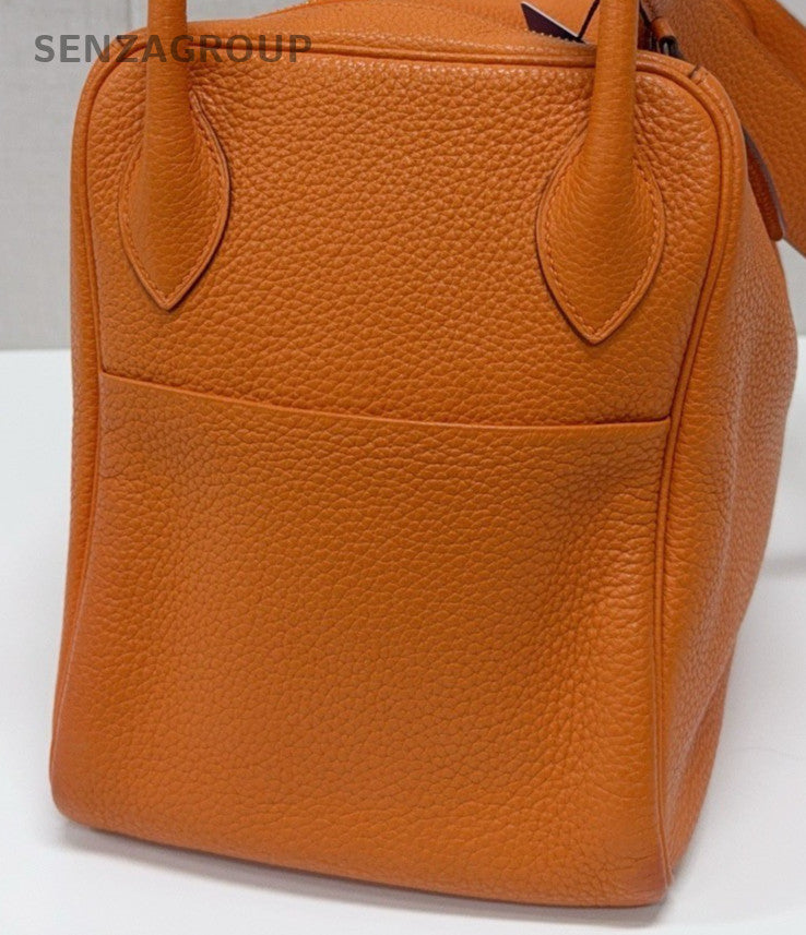 Hermes Lindy34 Shoulder Bag Orange Used Women Classic Designer