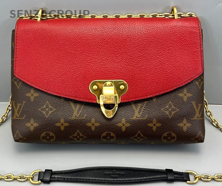 Louis Vuitton Saint Monogram Chain Strap Shoulder bag Red Women Crossbody