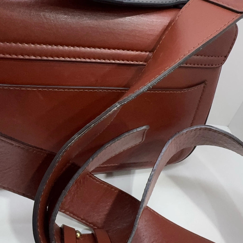 Chloe C Bag Women's Brown Red Patchwork Shoulder Crossbody Handbag
