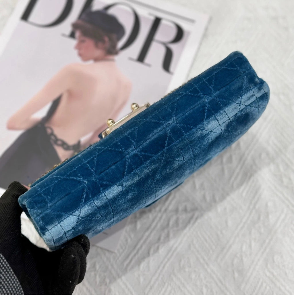 Dior Velvet Clutch Evening Handbag for Women