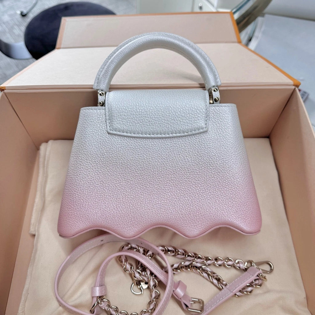 Louis Vuitton Capucines Mini Pink Gradient Bag For Women