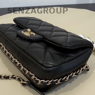 Chanel Mini Quilted Lambskin Chain Shoulder Bag - Classic Women's
