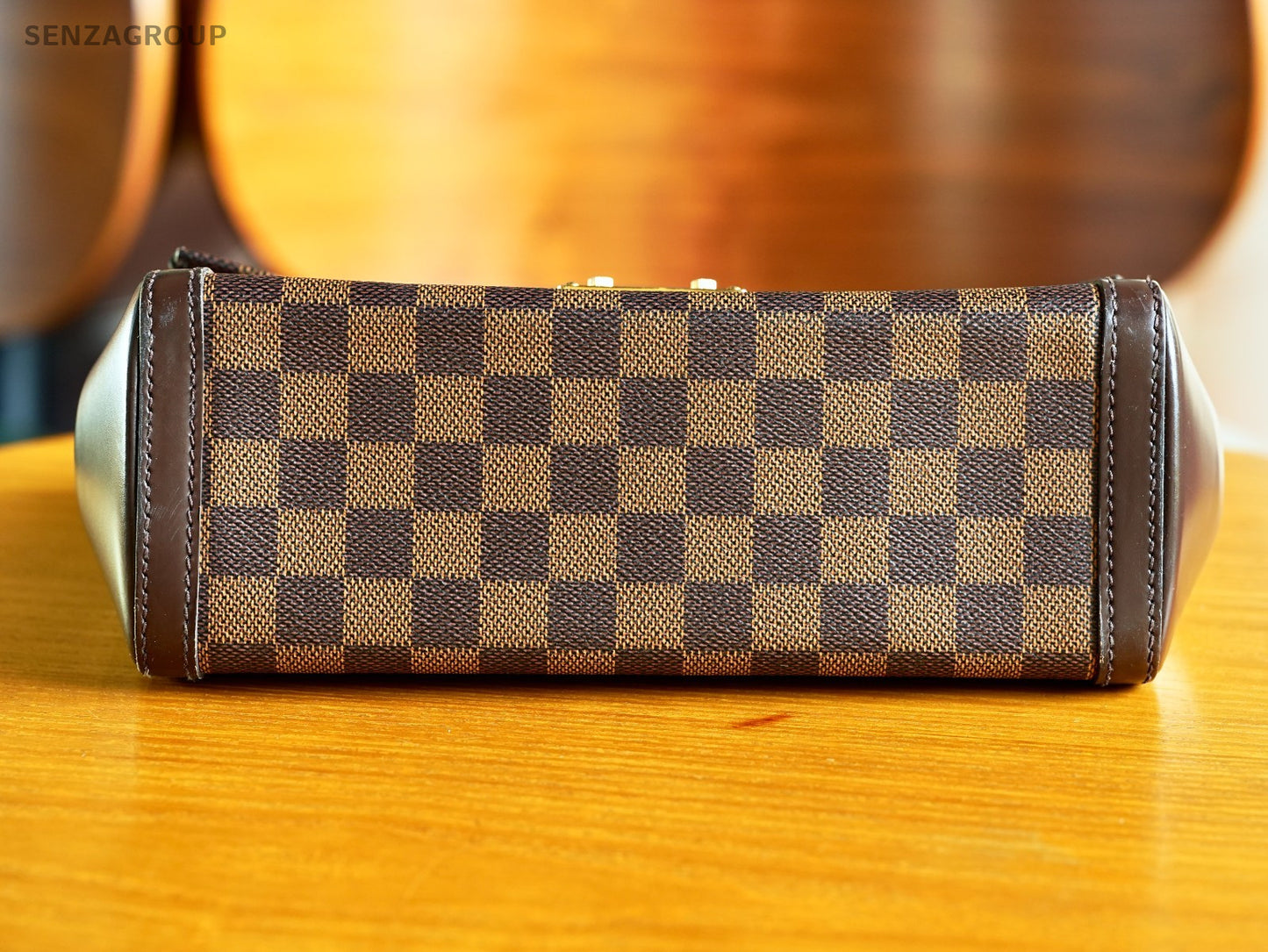 Louis Vuitton Damier Monogram Venice Shoulder Handbag brown