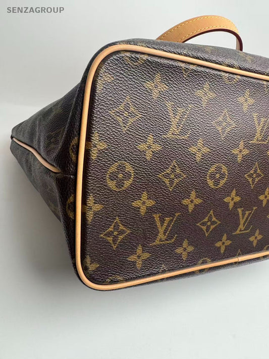 Louis Vuitton Palermo Monogram 2way Shoulder Handbag Brown Women Vintage