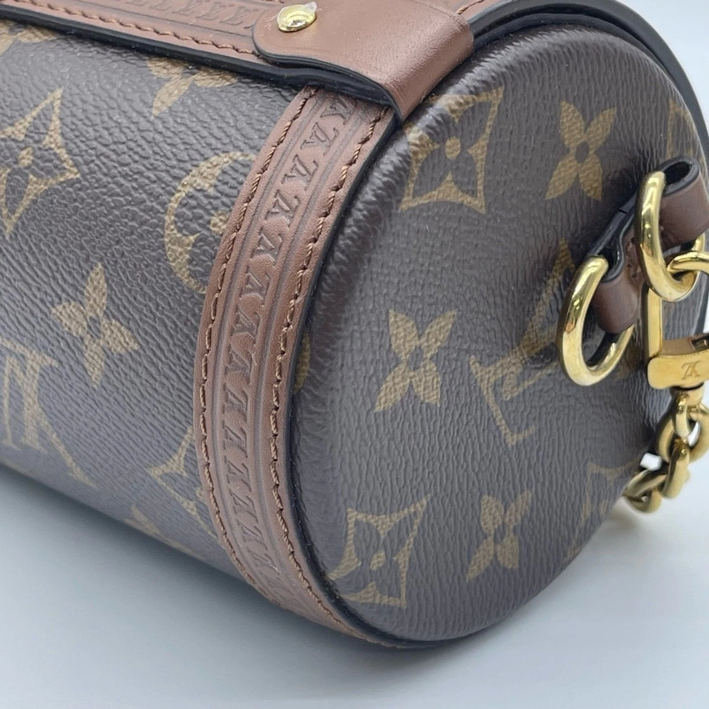 Louis Vuitton Papillon Trunk Monogram Canvas Chain Shoulder Bag For Women