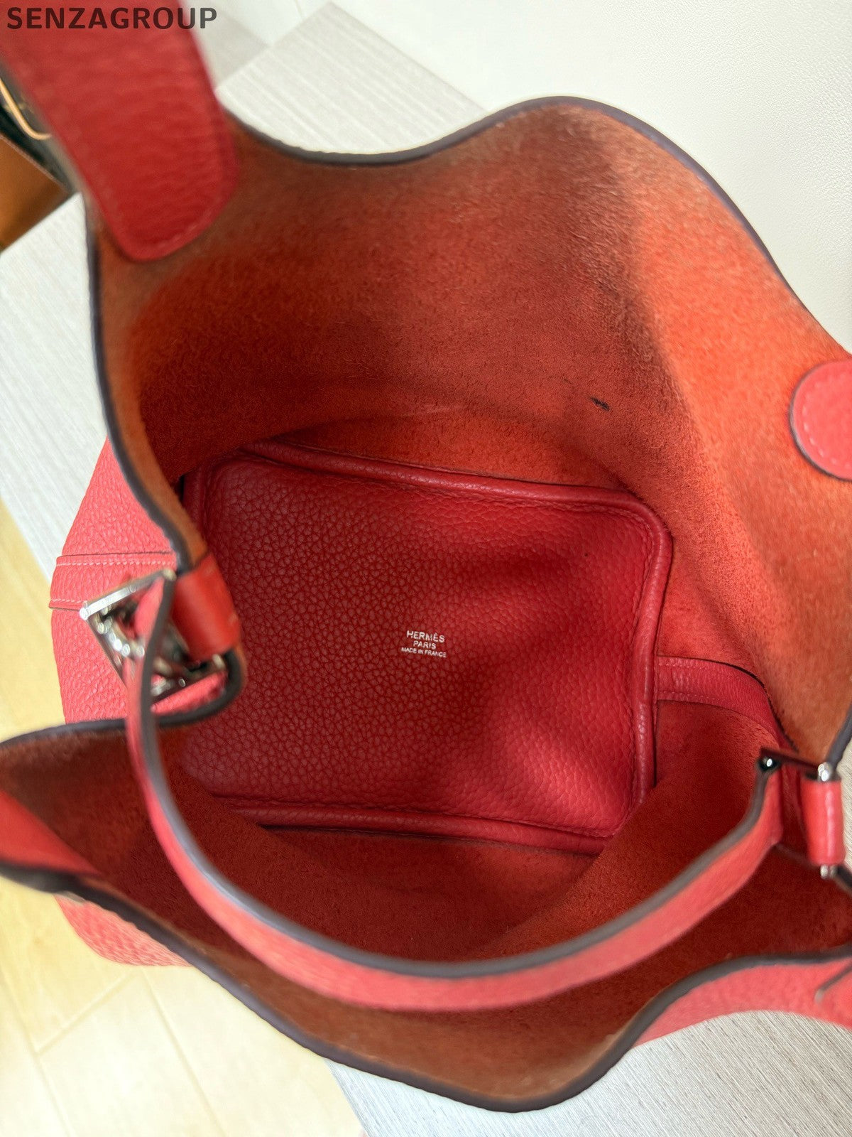 Hermes Picotin18 Top Handle Shoulder Bag Watermelon Red Women Classic