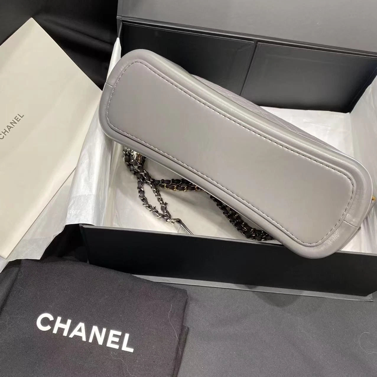 CHANEL Medium Gray Gabrielle Shoulder Bag For Women