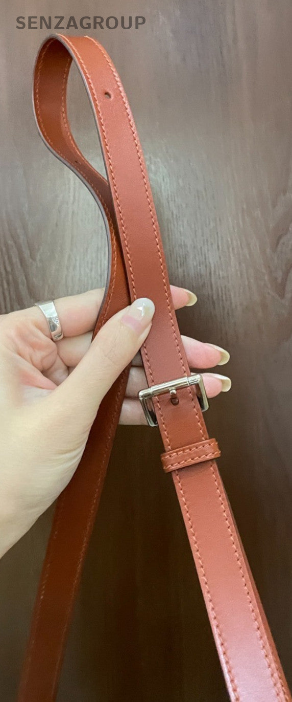 Hermes Sacabar Shoulder Bag Orange Silver Used Women Classic