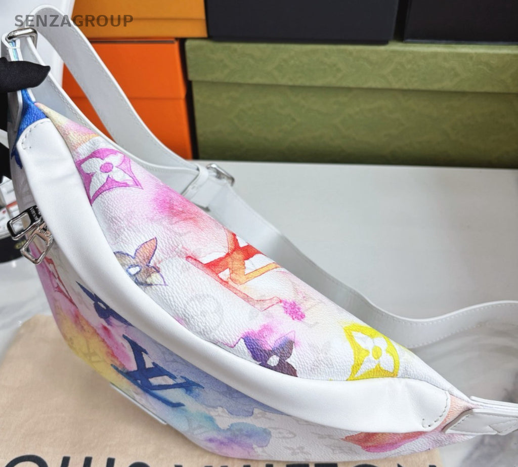 Louis Vuitton Discovery Coloful BumBag White Crossbody bag Almost brand NEW