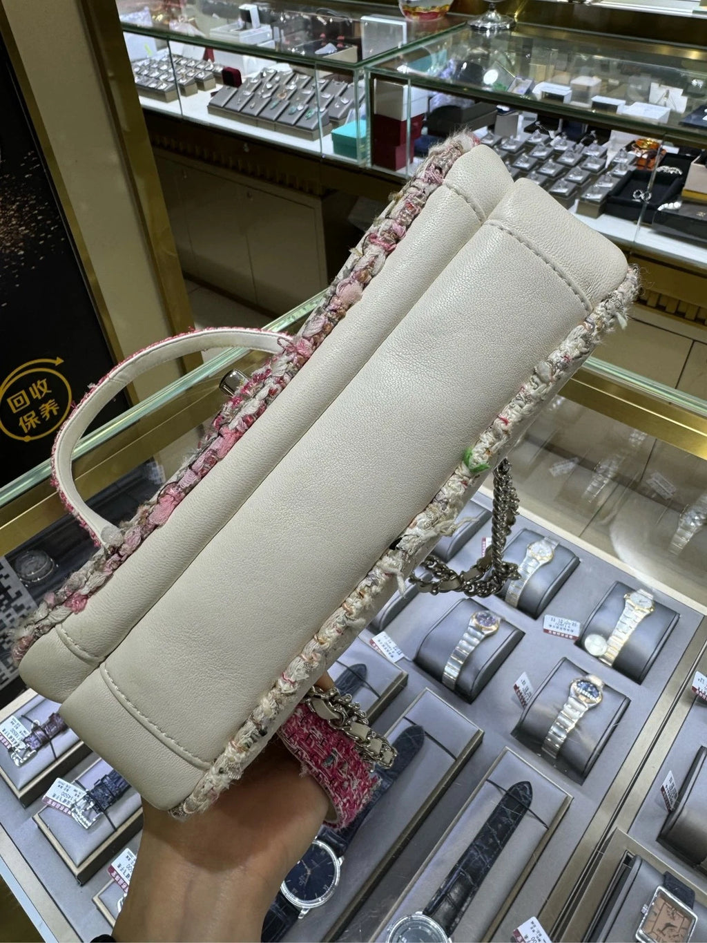 Pre-owned CHANEL Lambskin CF Multiple Wear Bag For Women