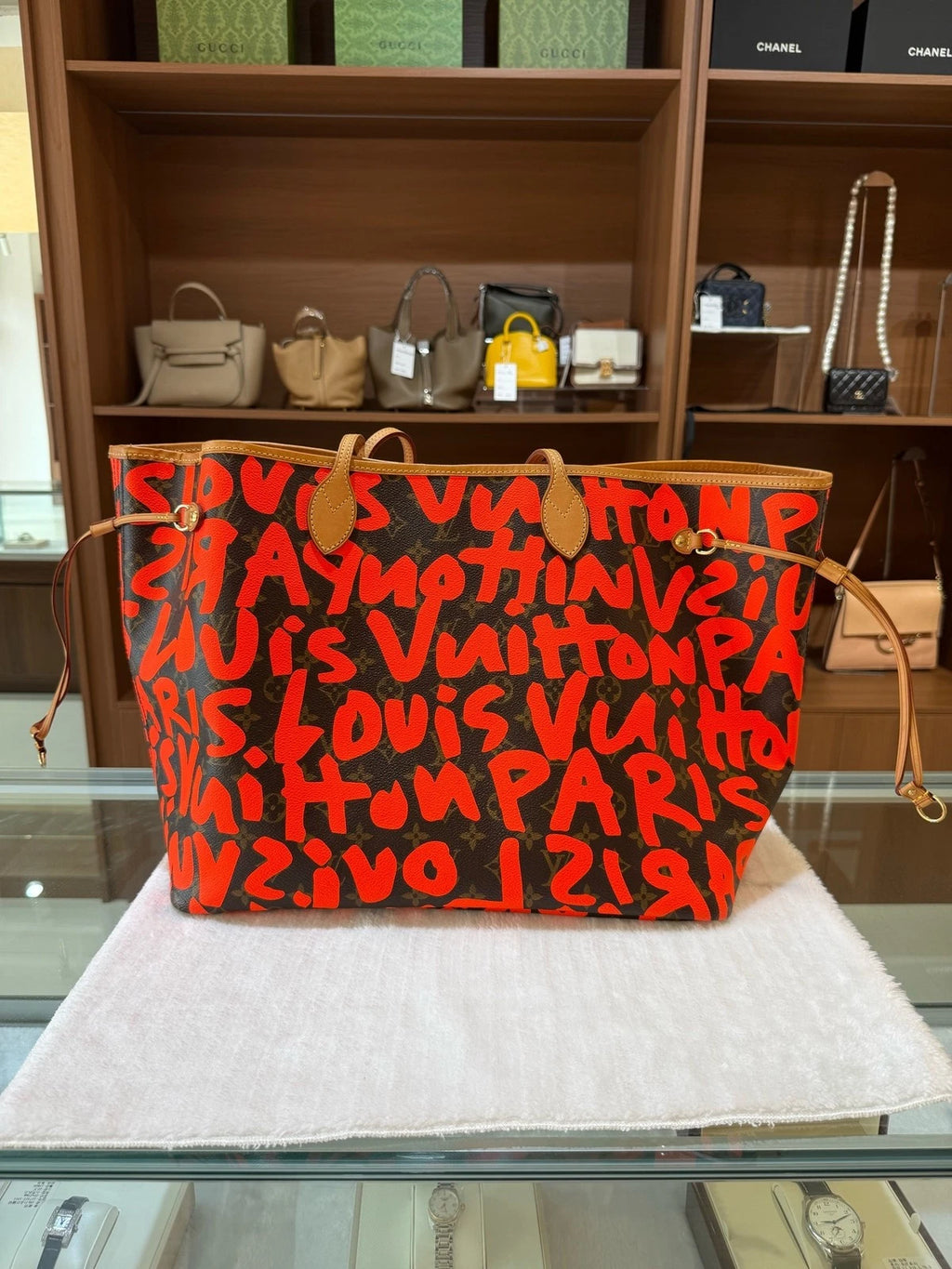 Louis Vuitton x Murakami Canvas Tote Shoulder Bag For Women