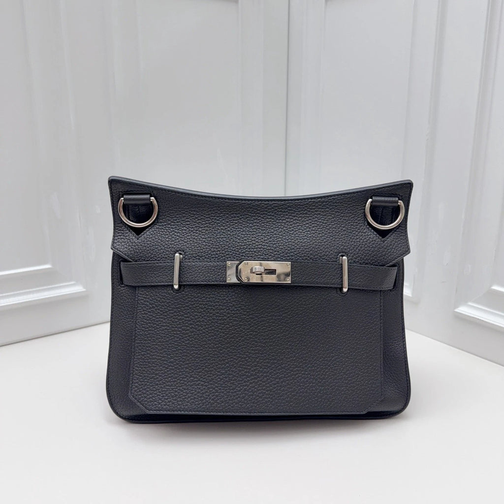 Hermès Jypsiere 34 Crossbody Shoulder Bag Daily Carry Grey Silver