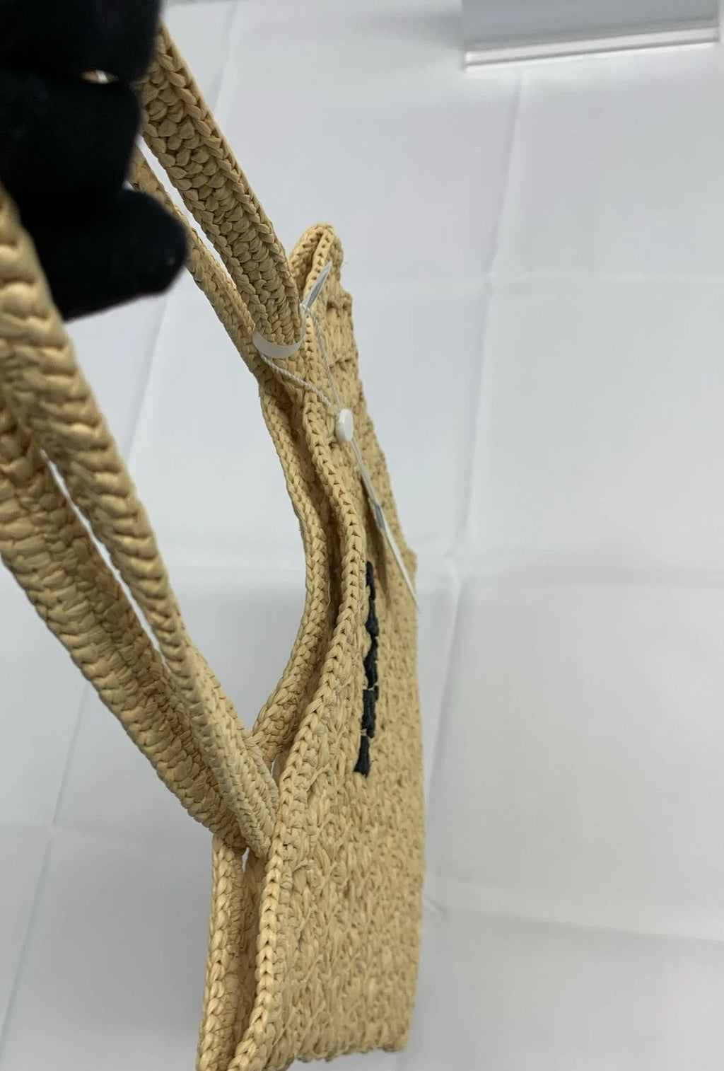 PRADA Logo Embossed Leather Handbag For Women
