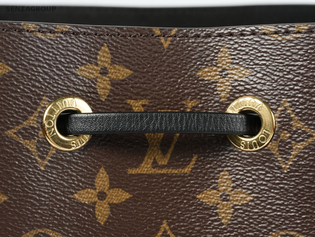 LOUIS VUITTON NEONOE Black MONOGRAM CANVAS BUCKET BAG M44022