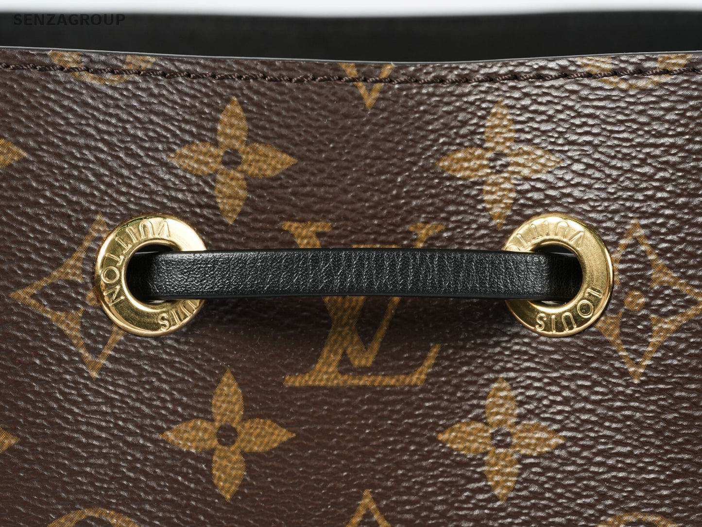 LOUIS VUITTON NEONOE Black MONOGRAM CANVAS BUCKET BAG M44022