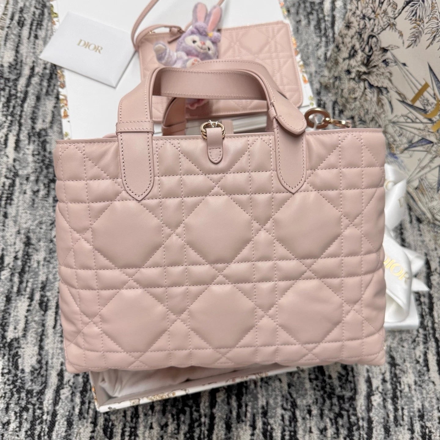 Dior Toujours Medium Horizontal Pink Tote Bag For Women