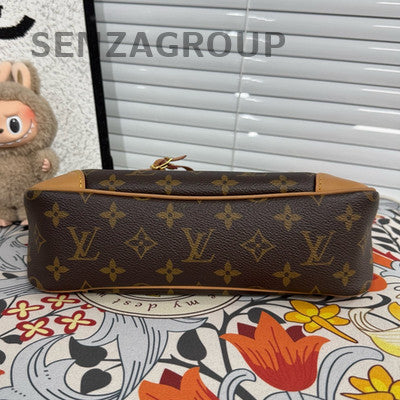 Louis Vuitton Monogram Croissant Shoulder Bag Brown Small Women's Classic