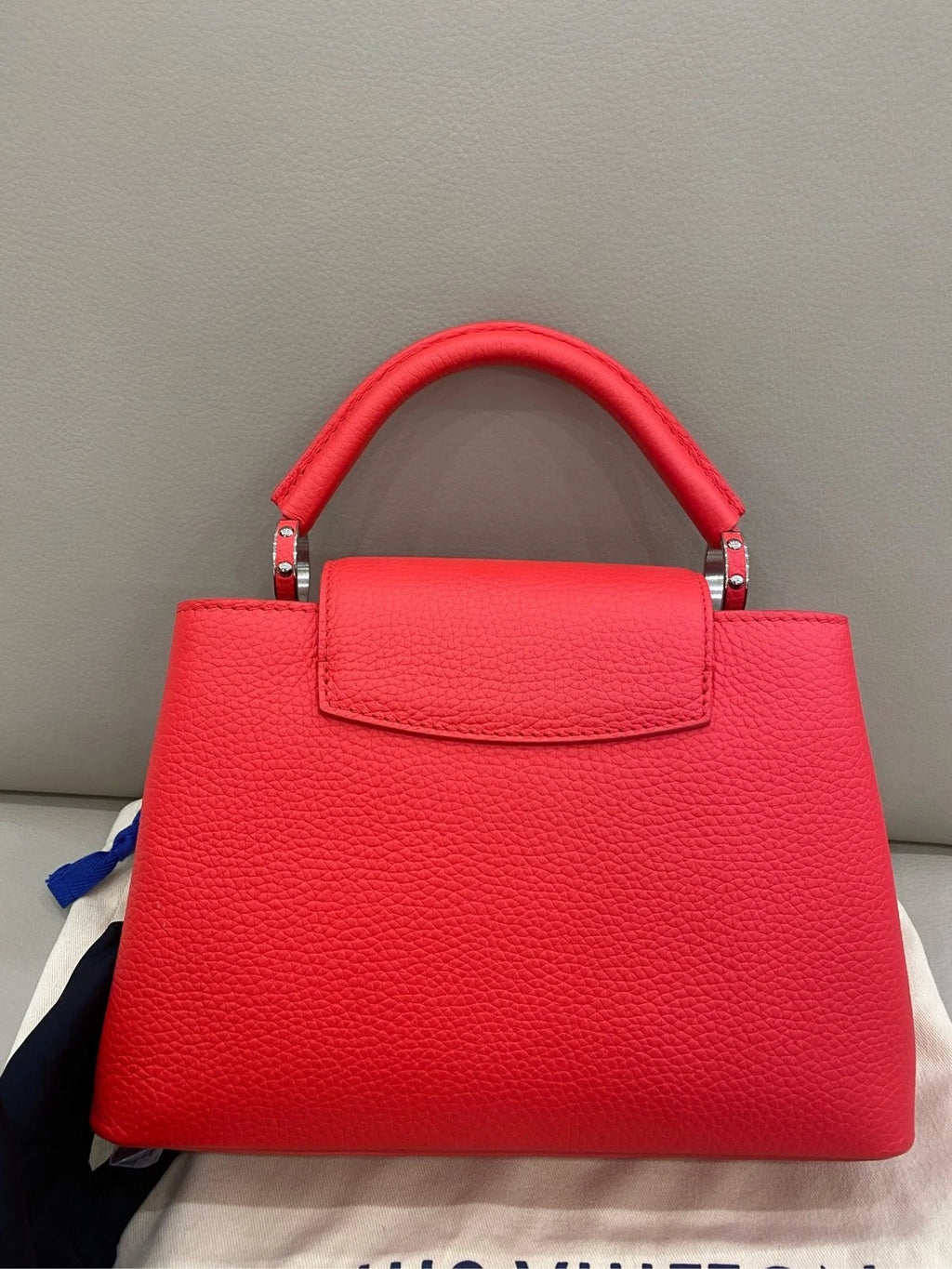 Louis Vuitton Capucines BB Red Leather Shoulder Bag For Women