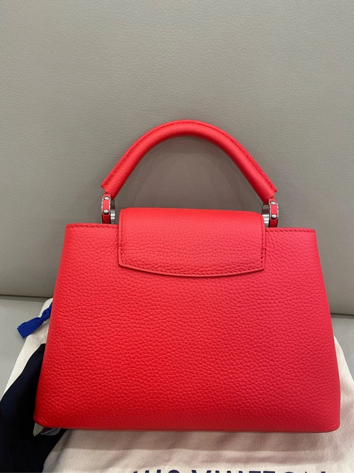 Louis Vuitton Capucines BB Red Leather Shoulder Bag For Women