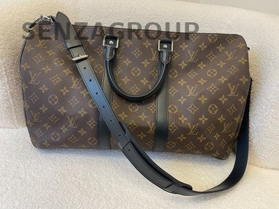 Louis Vuitton Monogram Keepall 45 Travel Bag Brown Gold Unisex Carry