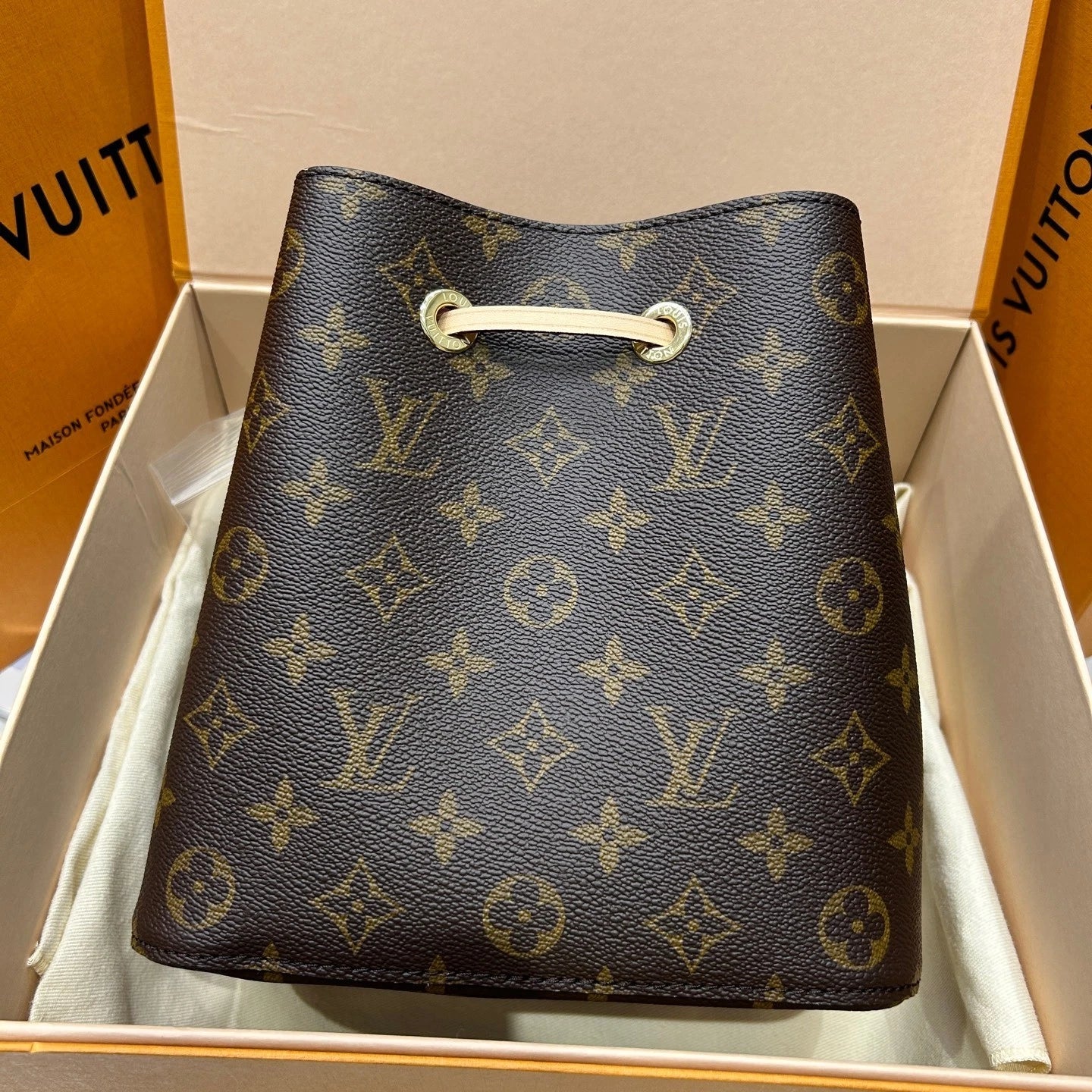 Louis Vuitton NeoNoe Monogram Canvas Mini Bucket Shoulder Crossbody Bag