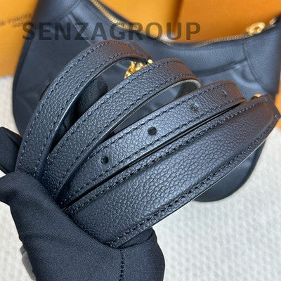 Louis Vuitton Monogram Canvas Bagatelle Shoulder Bag Black Gold