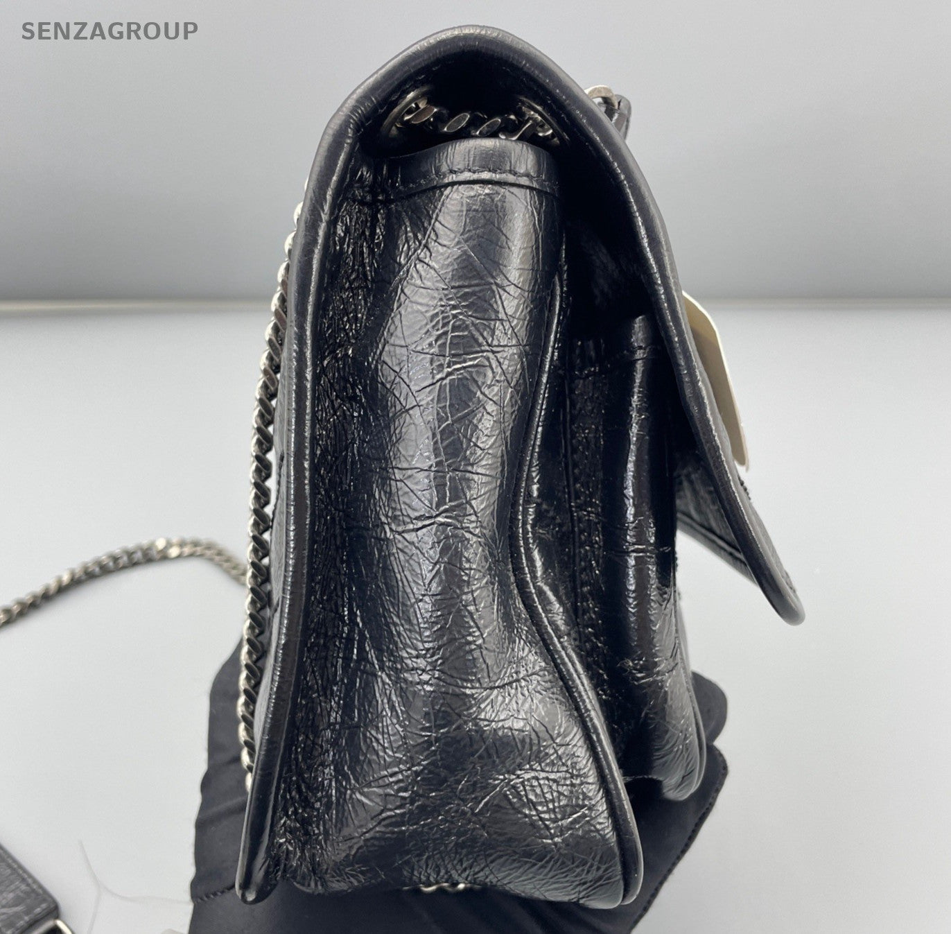 Saint Laurent Niki PM Chain Shoulder Bag Crossbody Black Silver Women Classic
