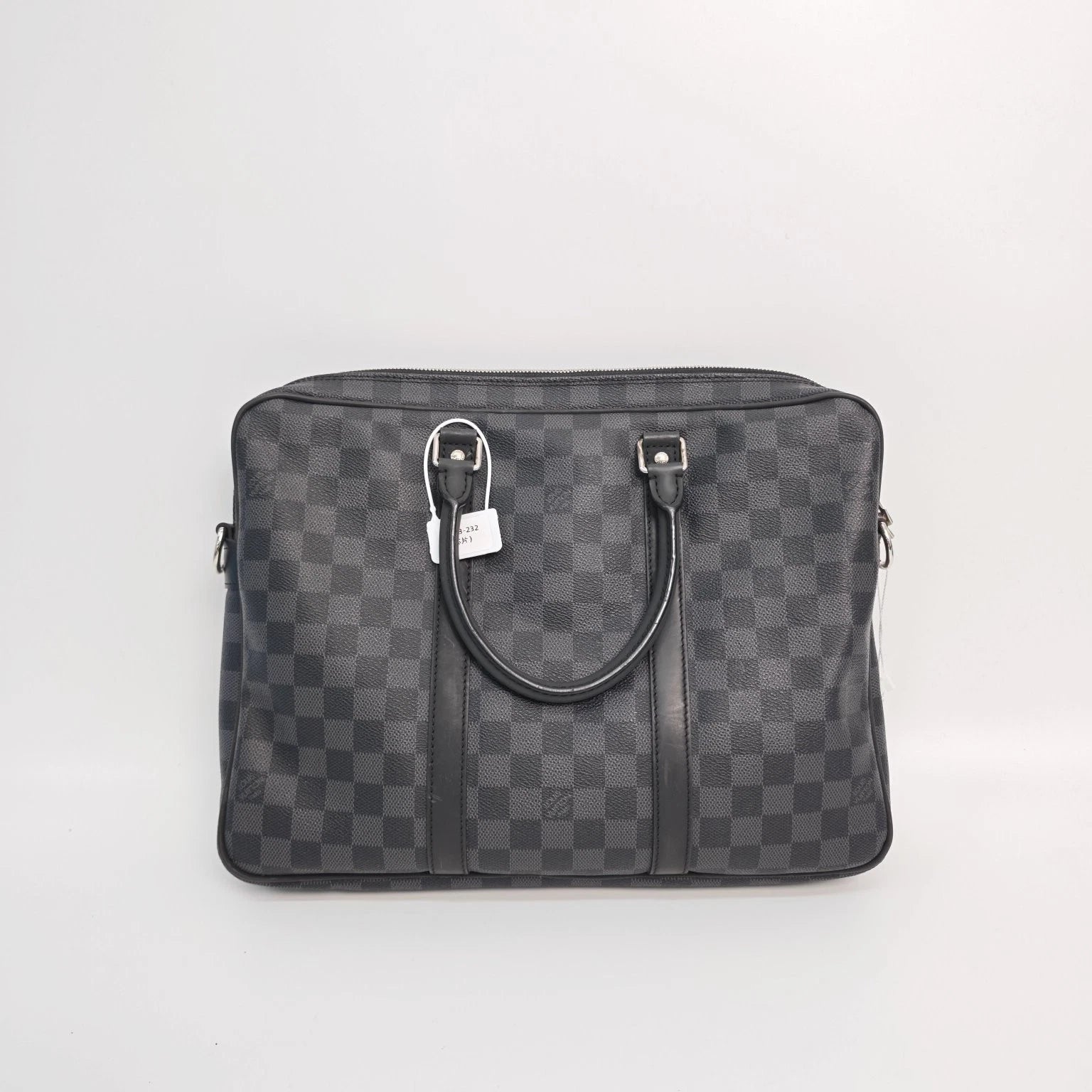 Authentic Louis Vuitton Black Gray Briefcase For Women