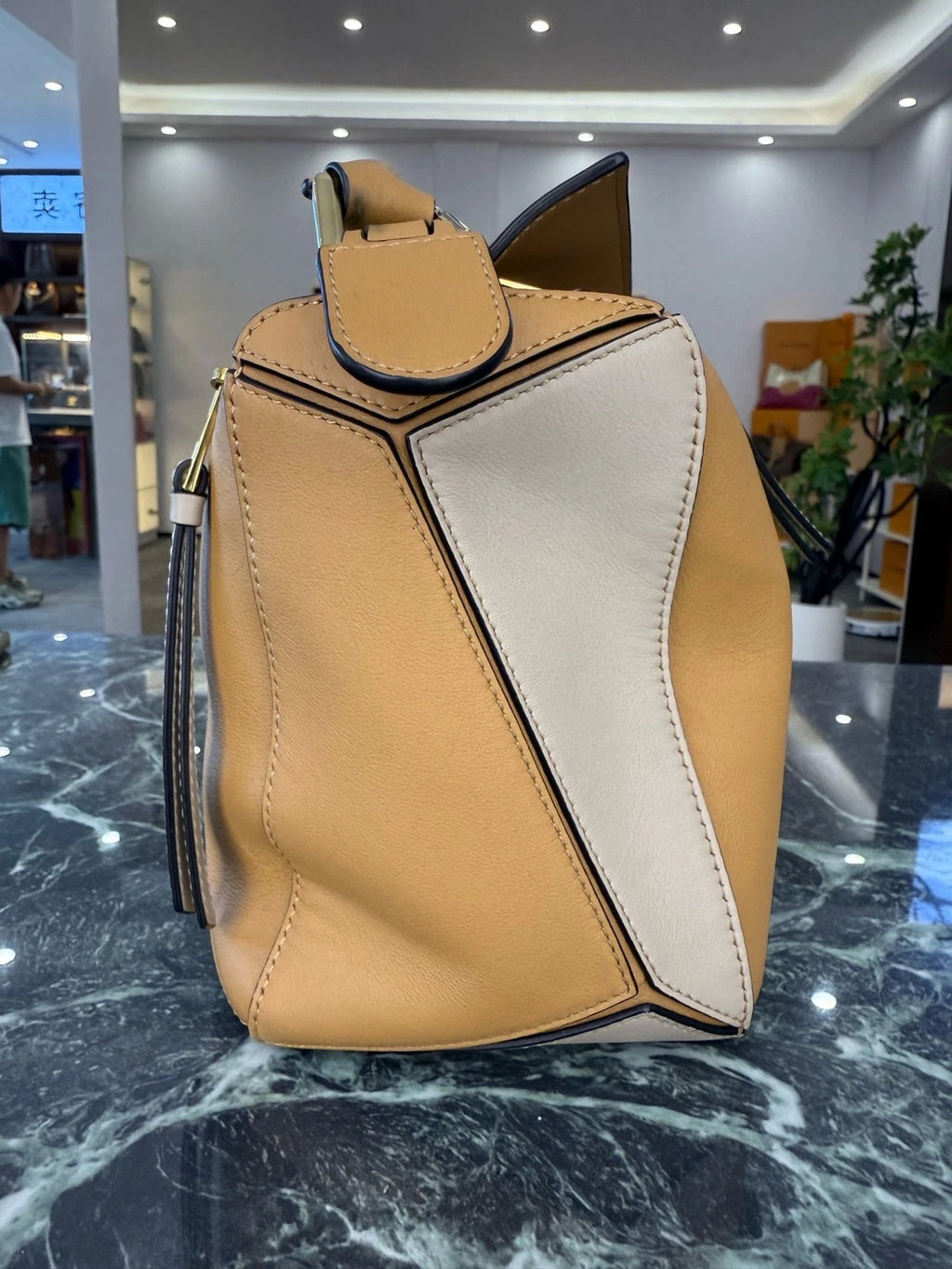 Loewe Multicolor Medium Puzzle Leather Shoulder Bag For Women