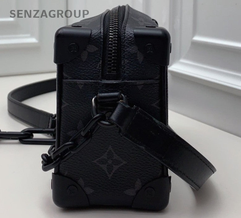 Louis Vuitton Soft Trunk Mini Monogram Crossbody Unisex Adults Black Classic