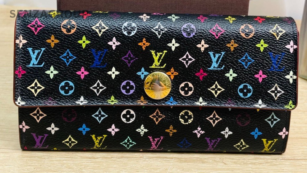 Louis Vuitton Takashi Long Wallet Monogram Handbag