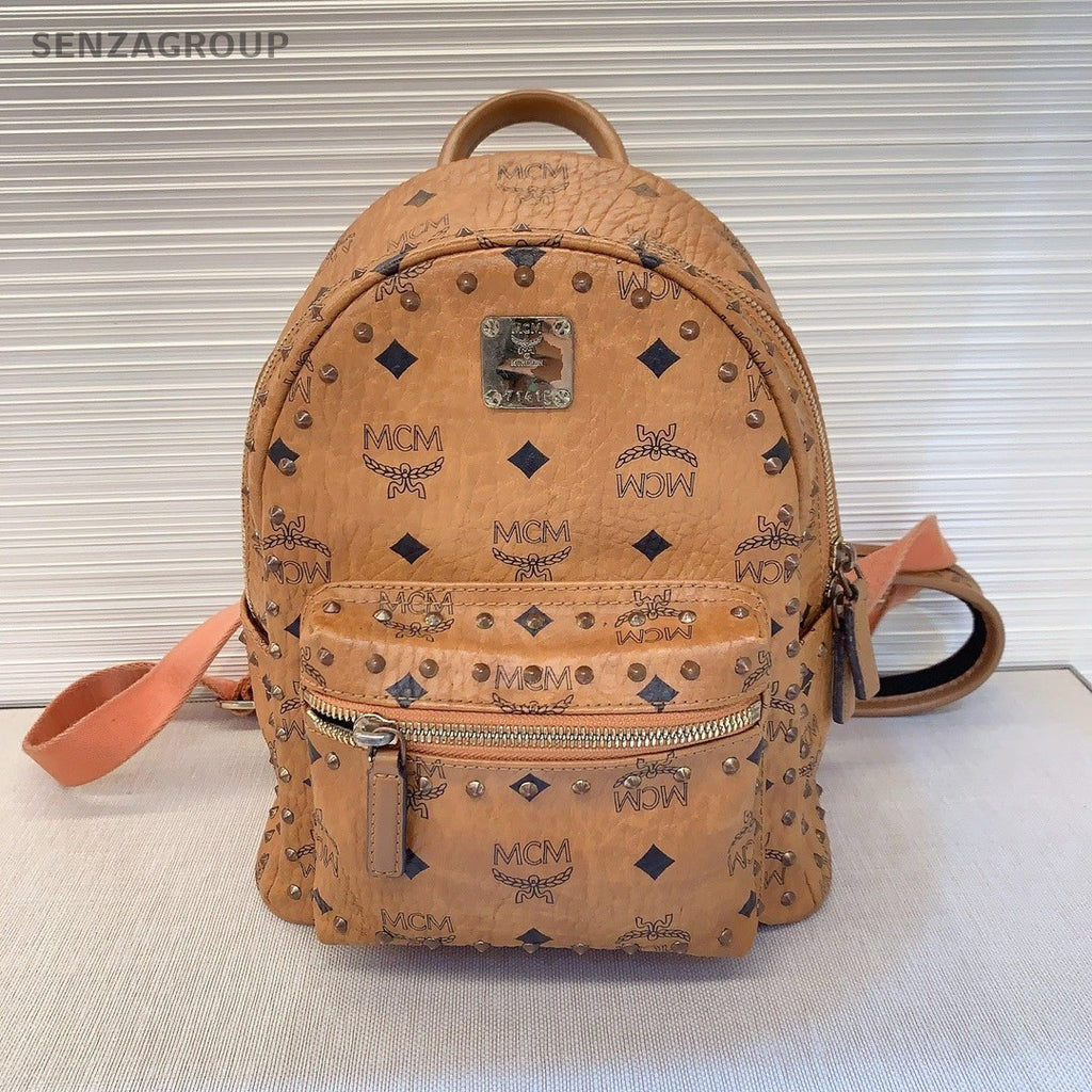 MCM Cognac Backpack PM Monogram Shoulder bag Classic