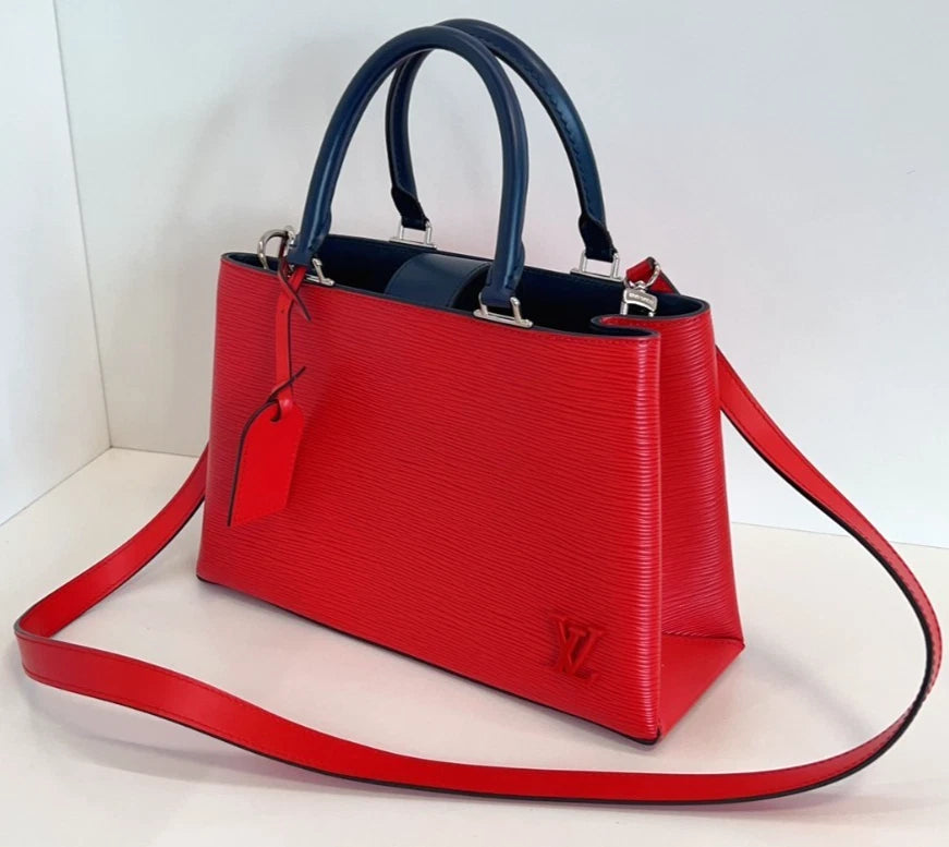 Louis Vuitton Kleber Epi Leather Top Handle 2-Way Shoulder Bag Red - Pre-Owned