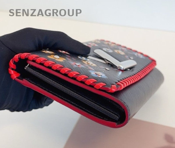 Louis Vuitton Twist Limited Edition Epi Leather Wallet Black