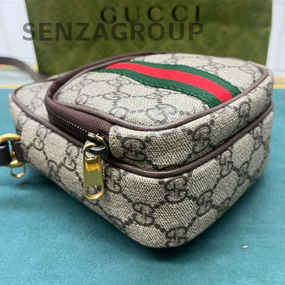 Gucci GG Marmont Phone Bag 2Way Crossbody Brown Gold Buckle Unisex