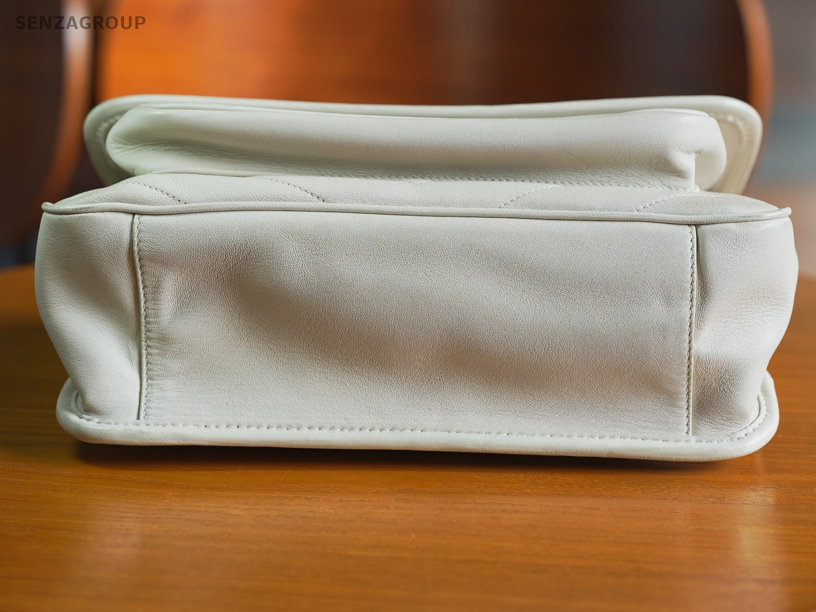 Saint Laurent YSL Niki medium White with gold Leather Shoulder Crossbody bag