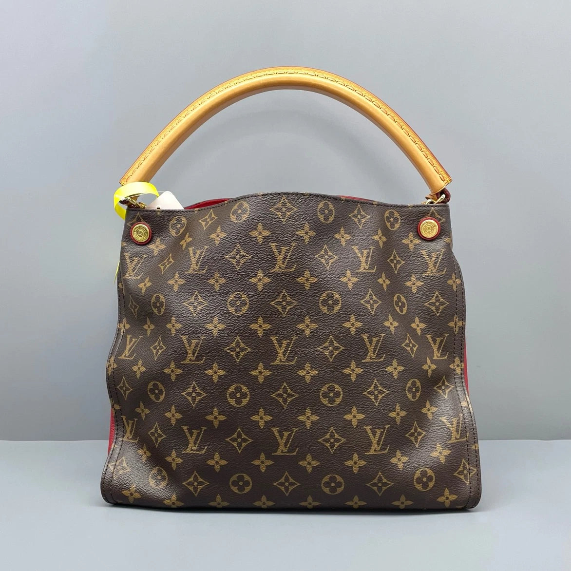 Louis Vuitton Gaia Monogram Canvas Brown Handbag Gold Hardware