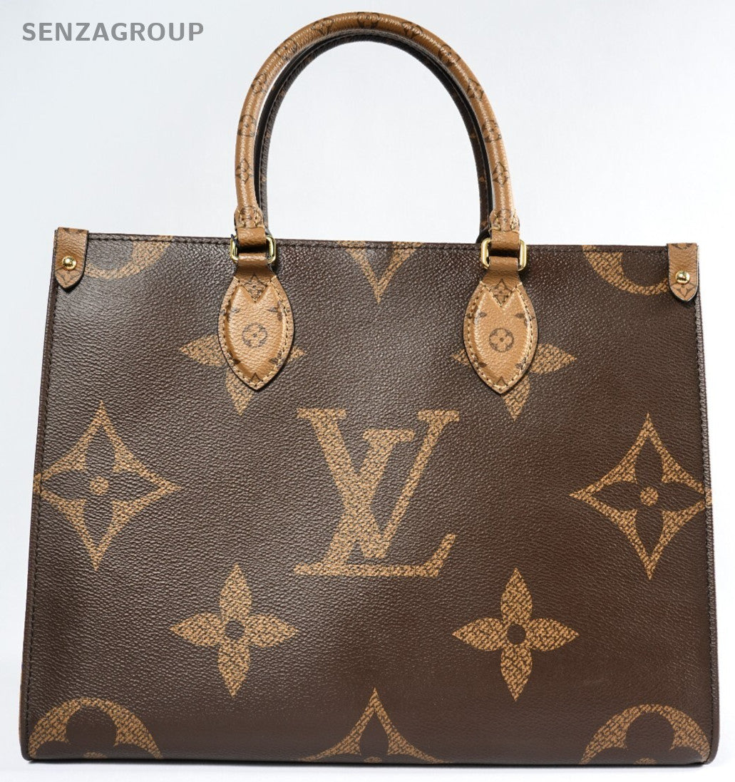 LOUIS VUITTON OnTheGo MM   Monogram Giant Hand Bag Brown M45321 Chip version