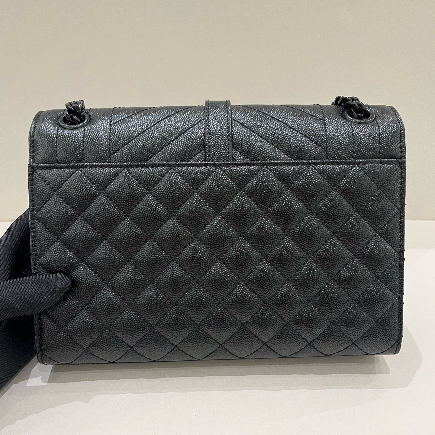 Saint Laurent Black Envelope Chain Shoulder Bag Classic Women's